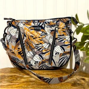Lug Swivel Crossbody Bag - Floral Design